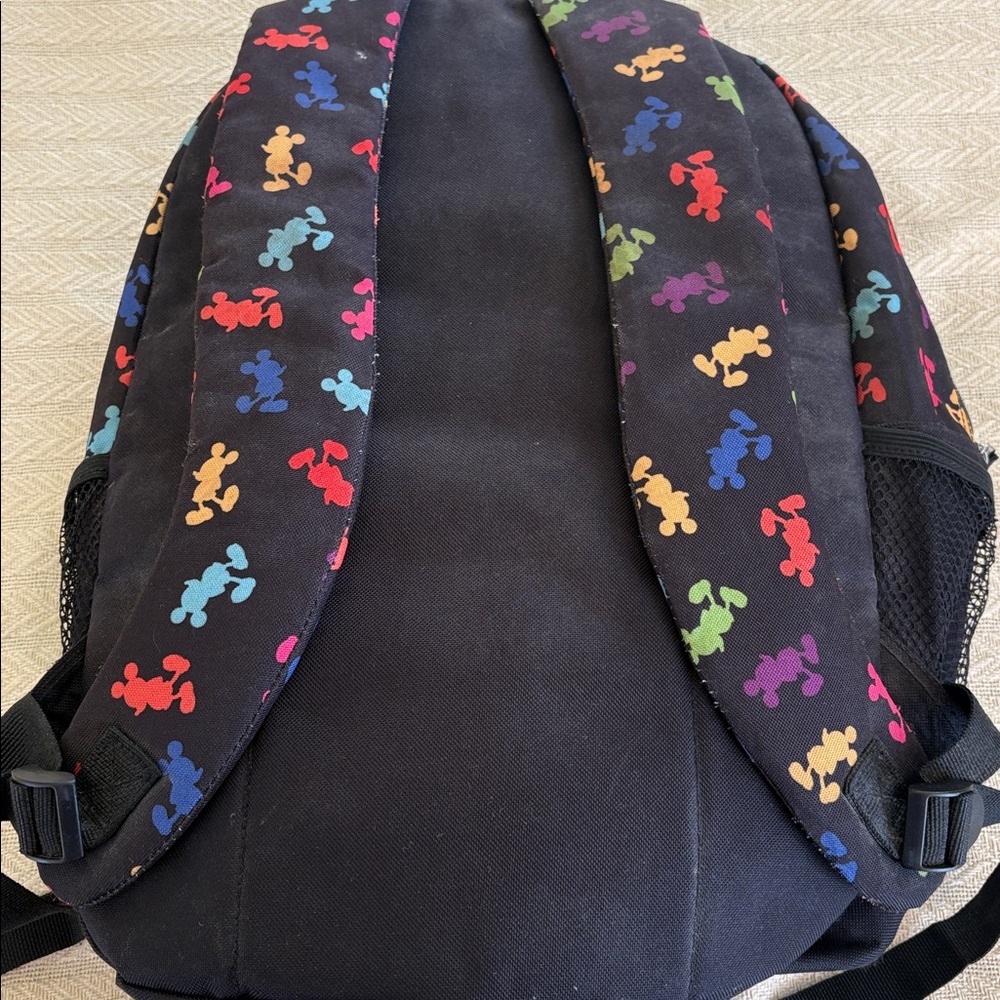 Disney Black Backpack with Colorful Mickey Mouse Silhouettes Walt Disney World - Picture 9 of 9